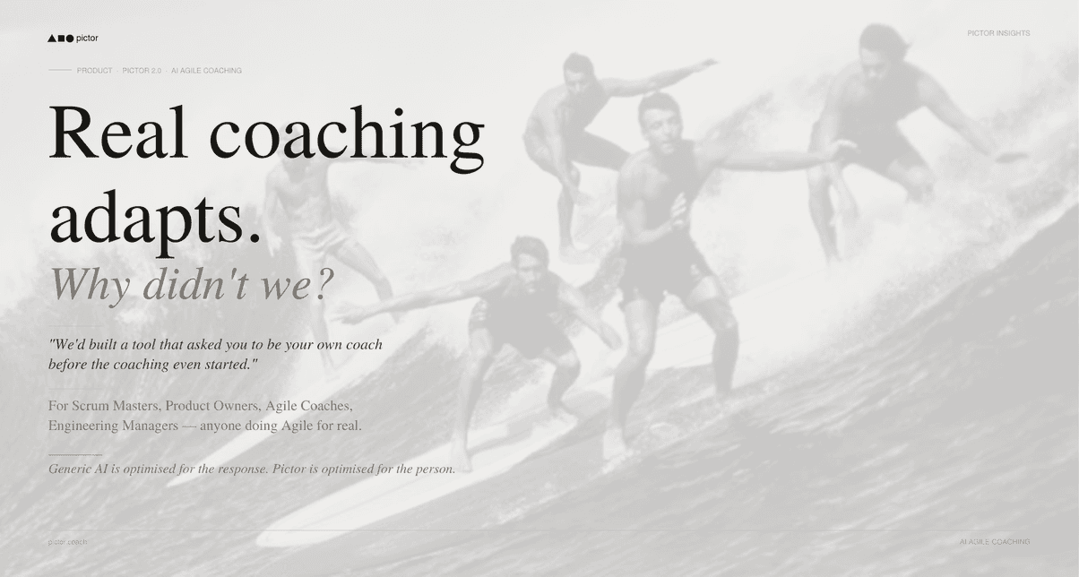 Real Coaching Adapts. Why Didn't We?