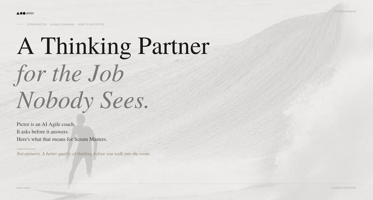 A Thinking Partner for the Job Nobody Sees